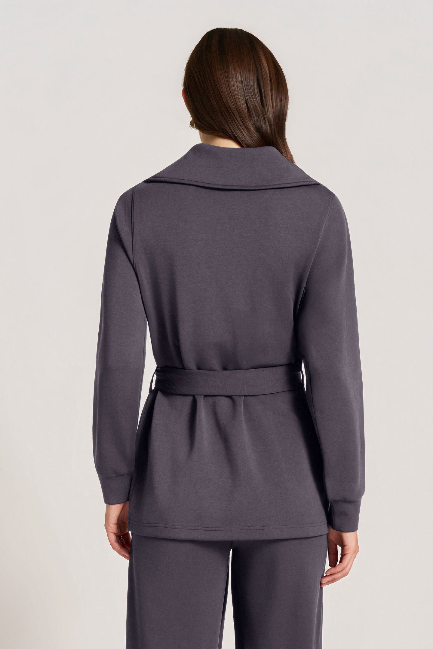 PENNY FEATHER FLEX COAT - GRAPHITE