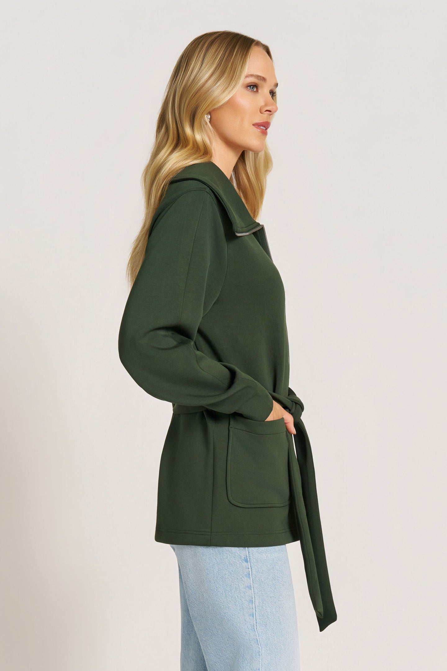 PENNY FEATHER FLEX COAT - HUNTER