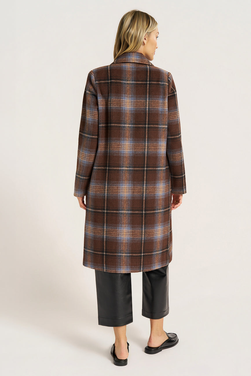 WARREN COAT - MOCHA/SKY