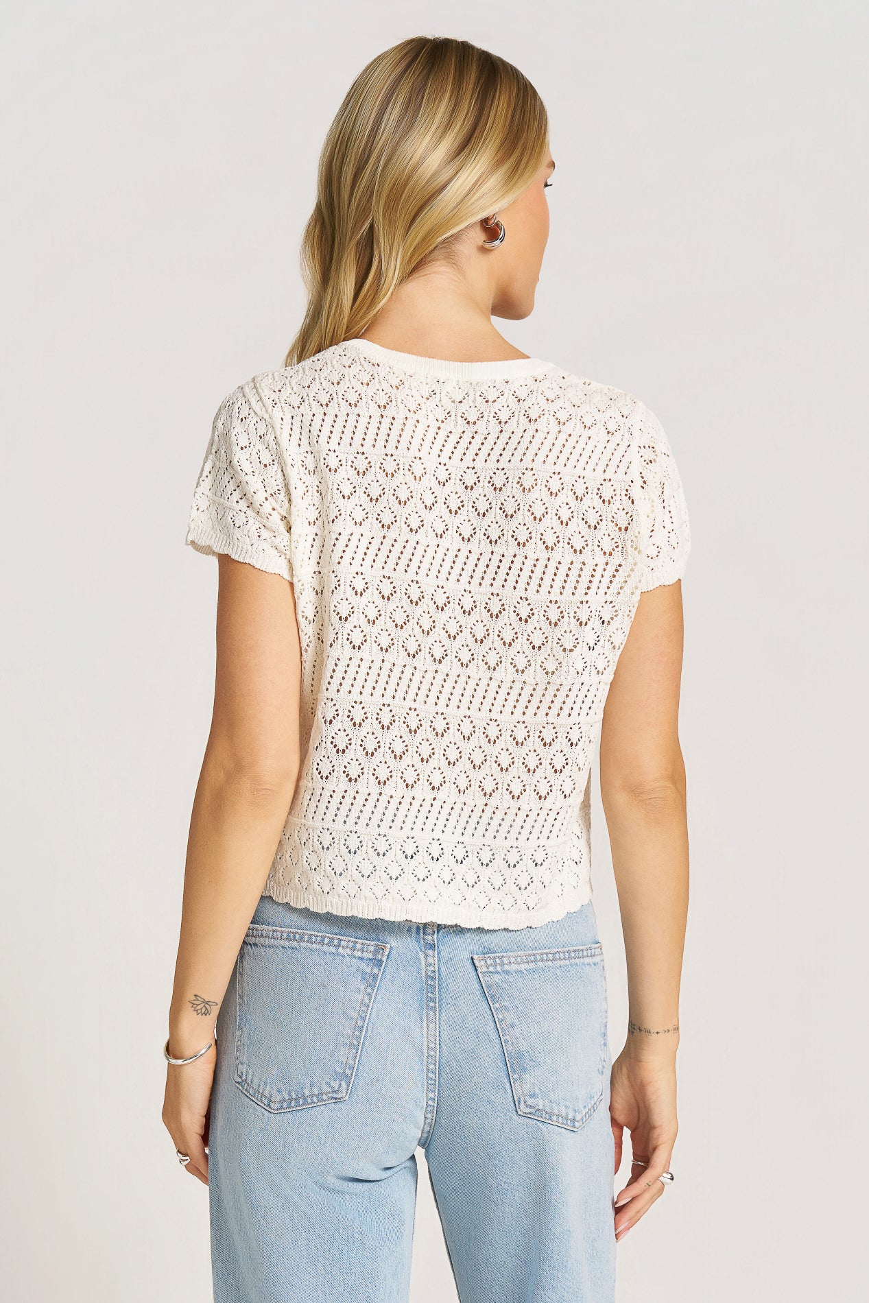 ORLA SHORT SLEEVE TOP - IVORY – mattym