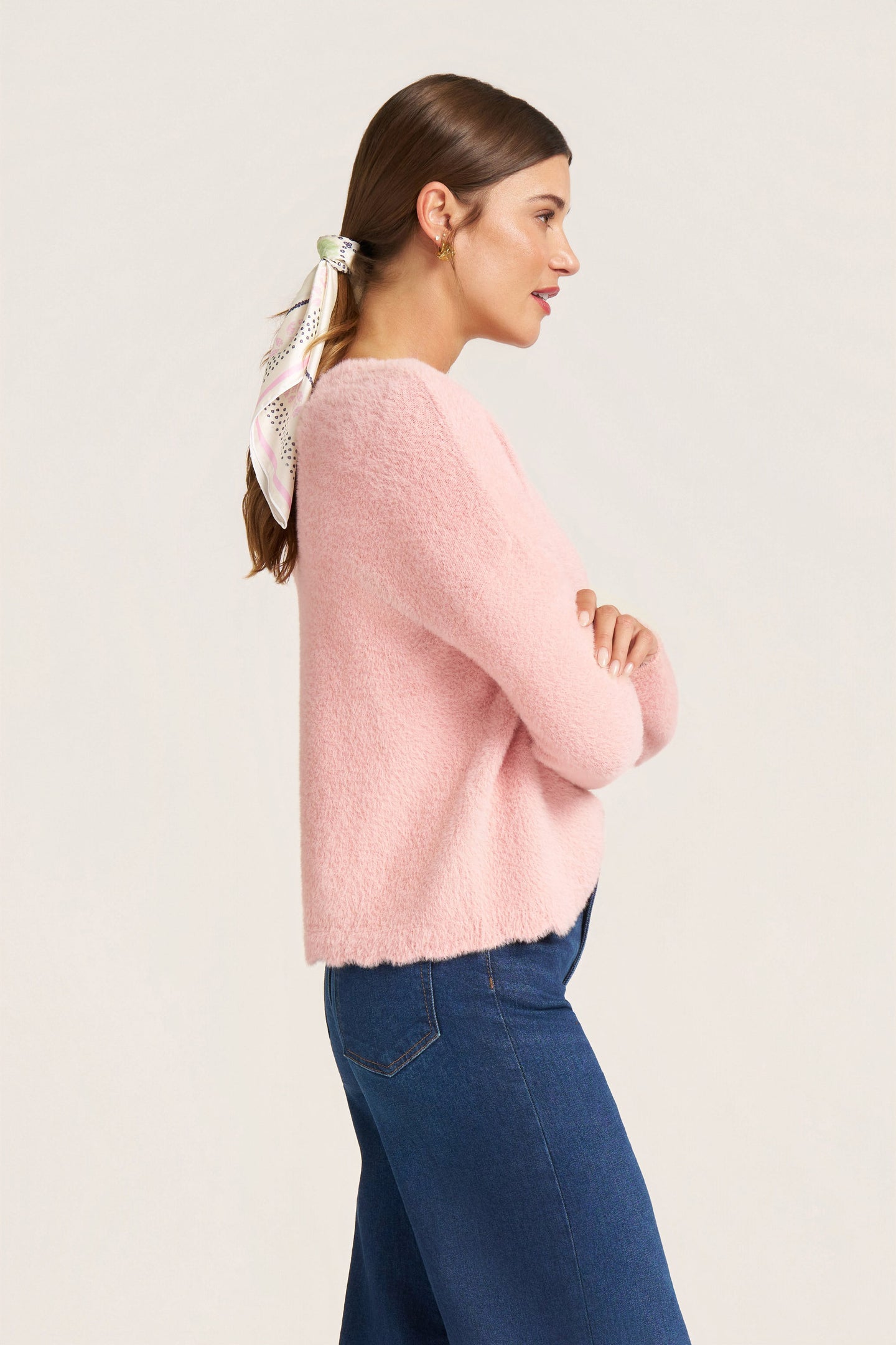 DELFINA CARDIGAN - BLUSH
