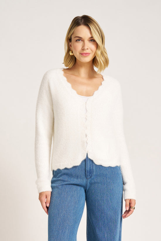 DELFINA CARDIGAN - IVORY