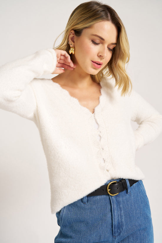 DELFINA CARDIGAN - IVORY