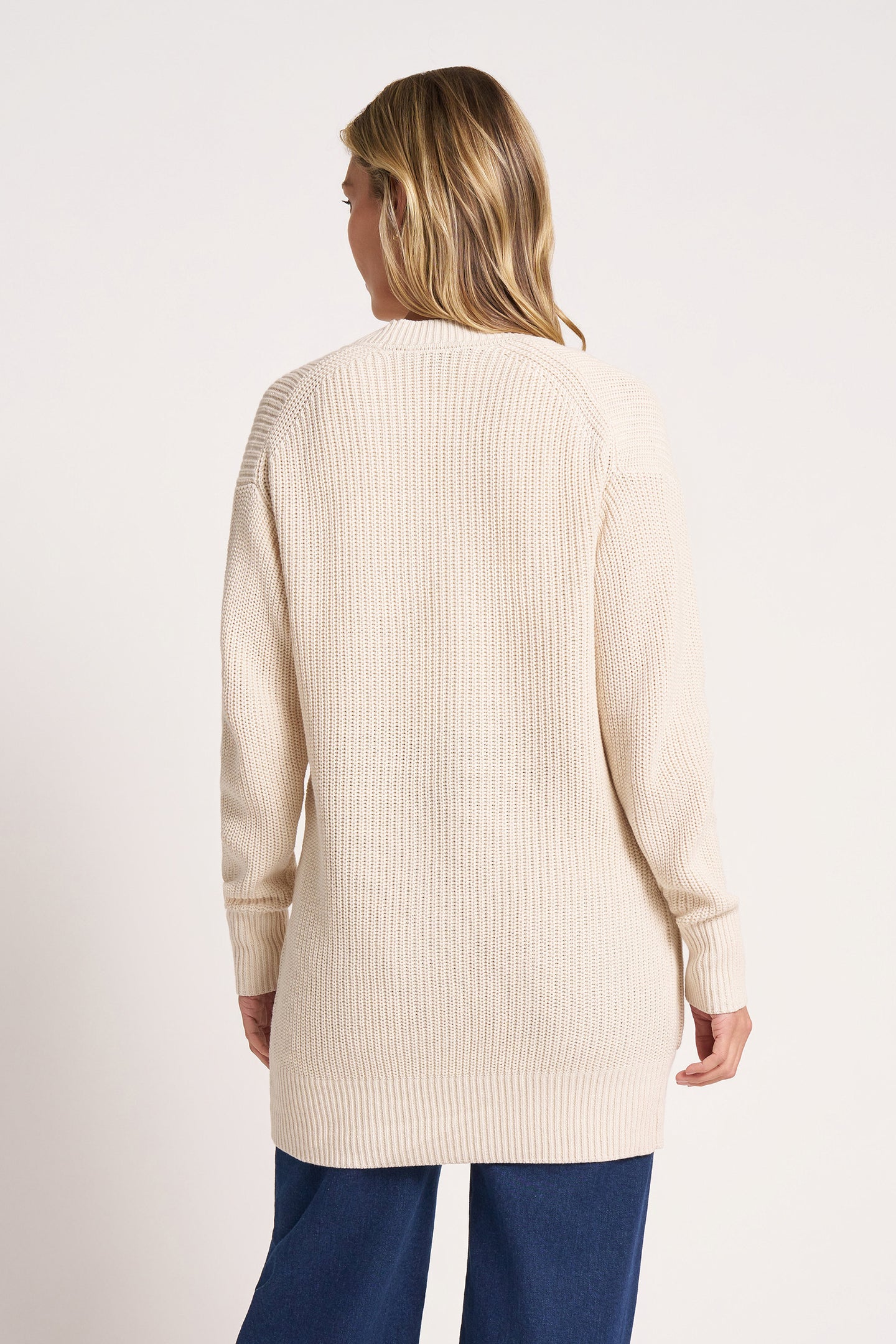 MARIN COTTON CARDIGAN - NATURAL