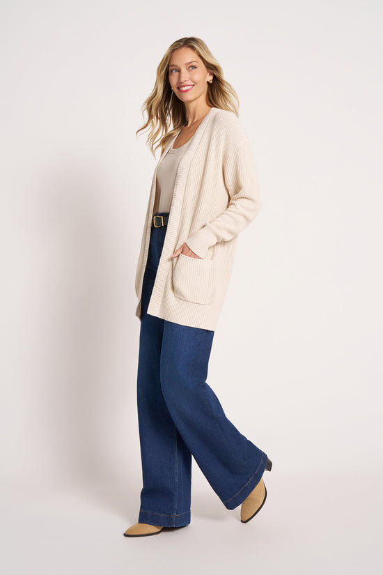 MARIN COTTON CARDIGAN - NATURAL