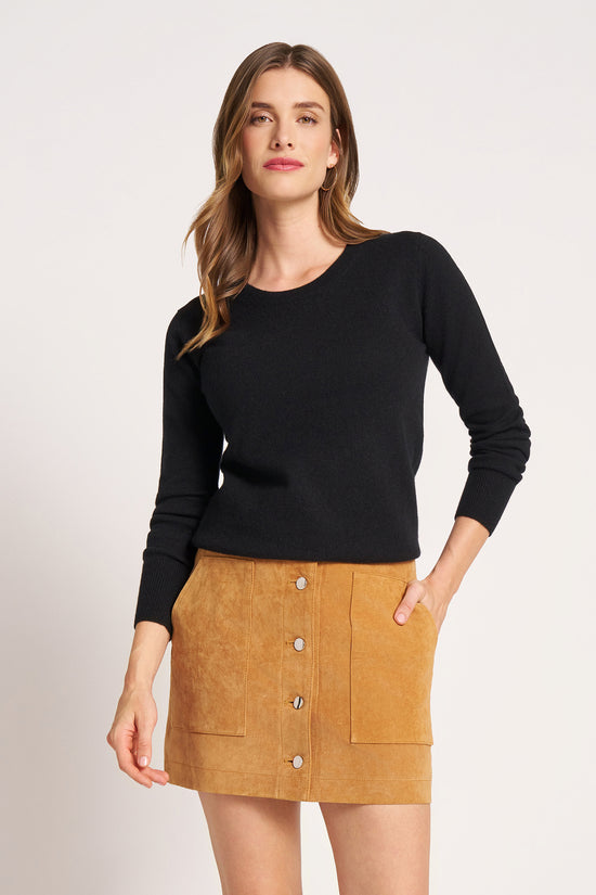 GRAMERCY CASHMERE CREW - BLACK