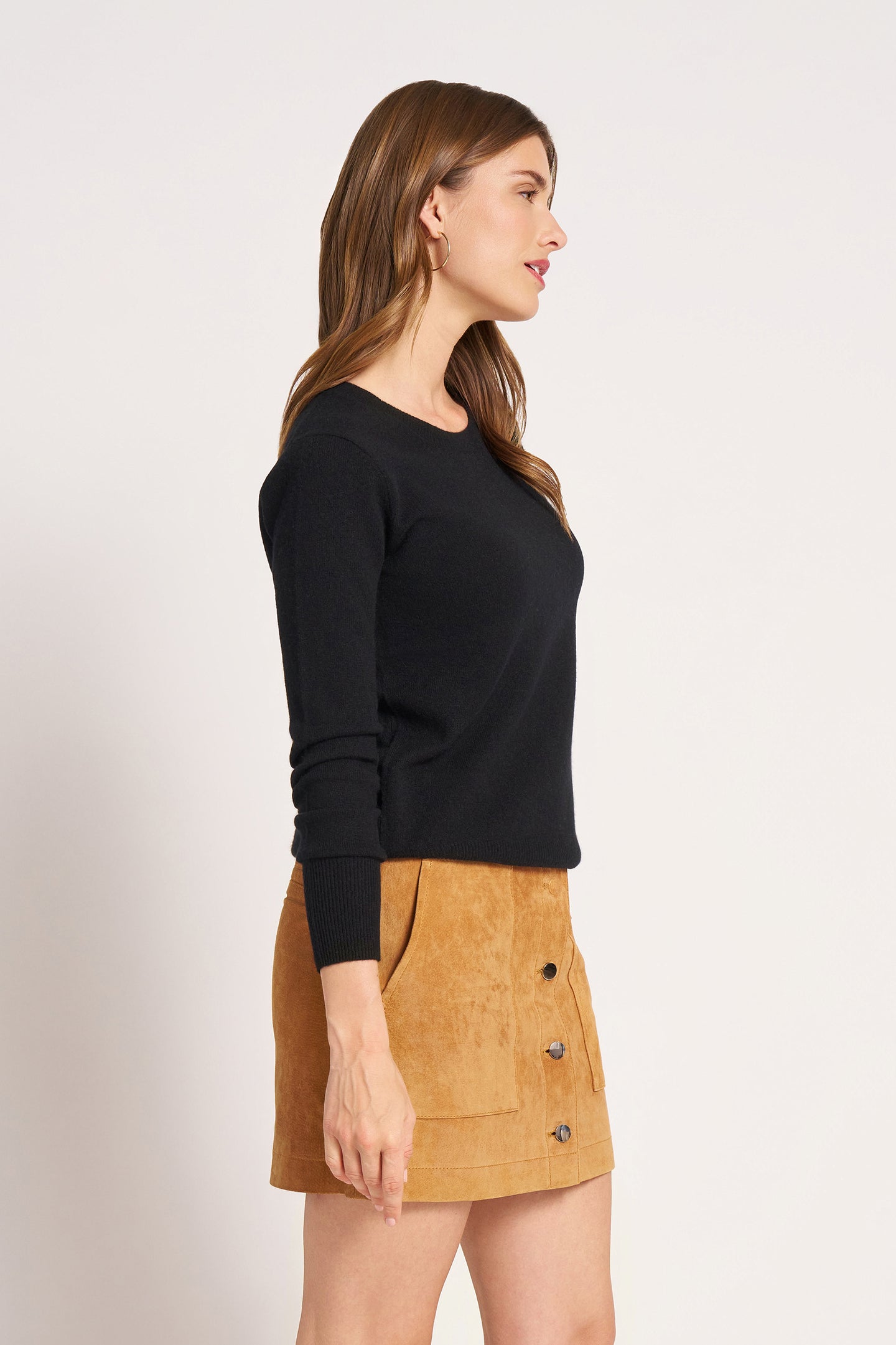 GRAMERCY CASHMERE CREW - BLACK