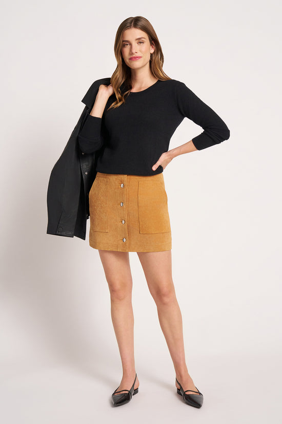 GRAMERCY CASHMERE CREW - BLACK