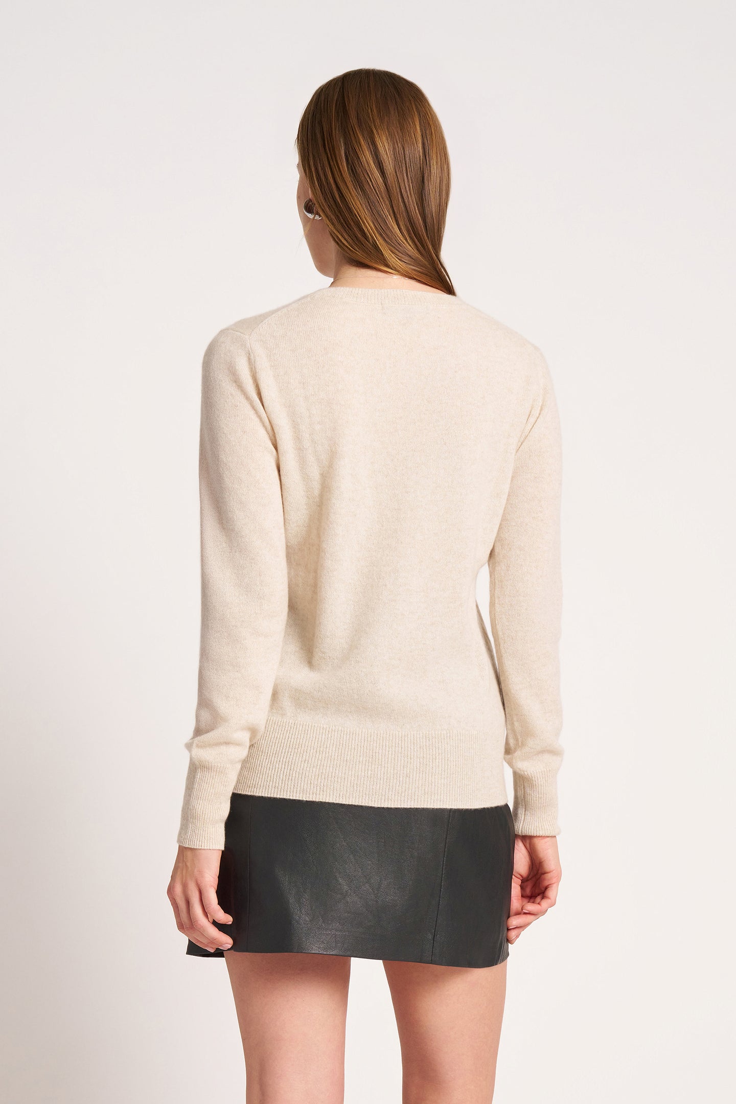 GRAMERCY CASHMERE CREW - H OATMEAL