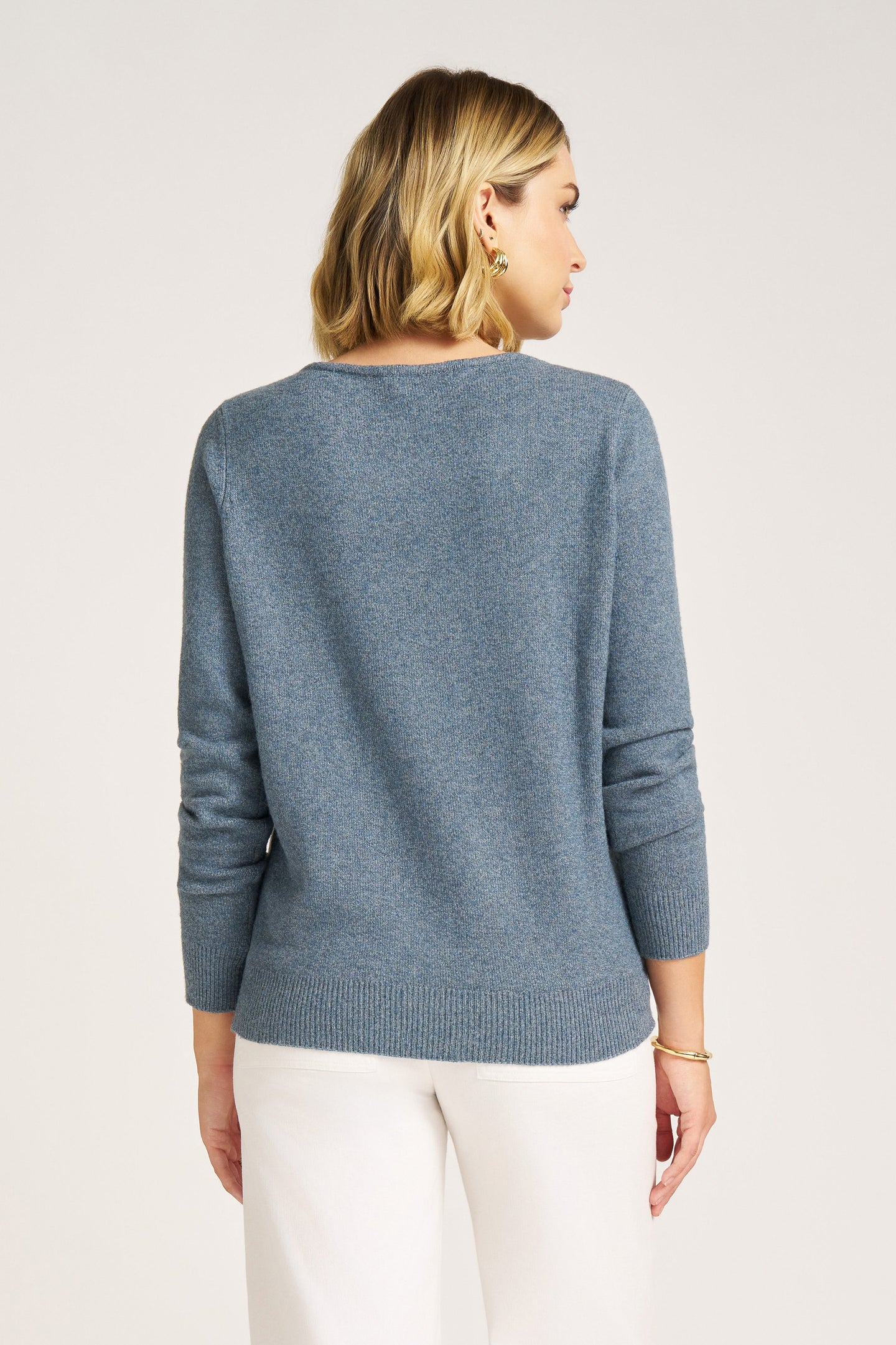 LENA SWEATER - DUSTY BLUE