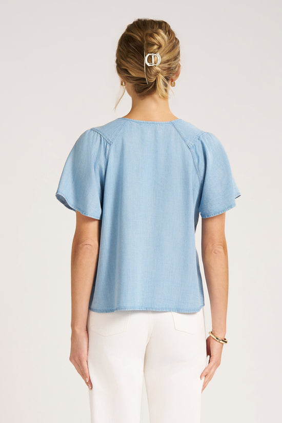 HAYDEN CHAMBRAY TOP - CHAMBRAY