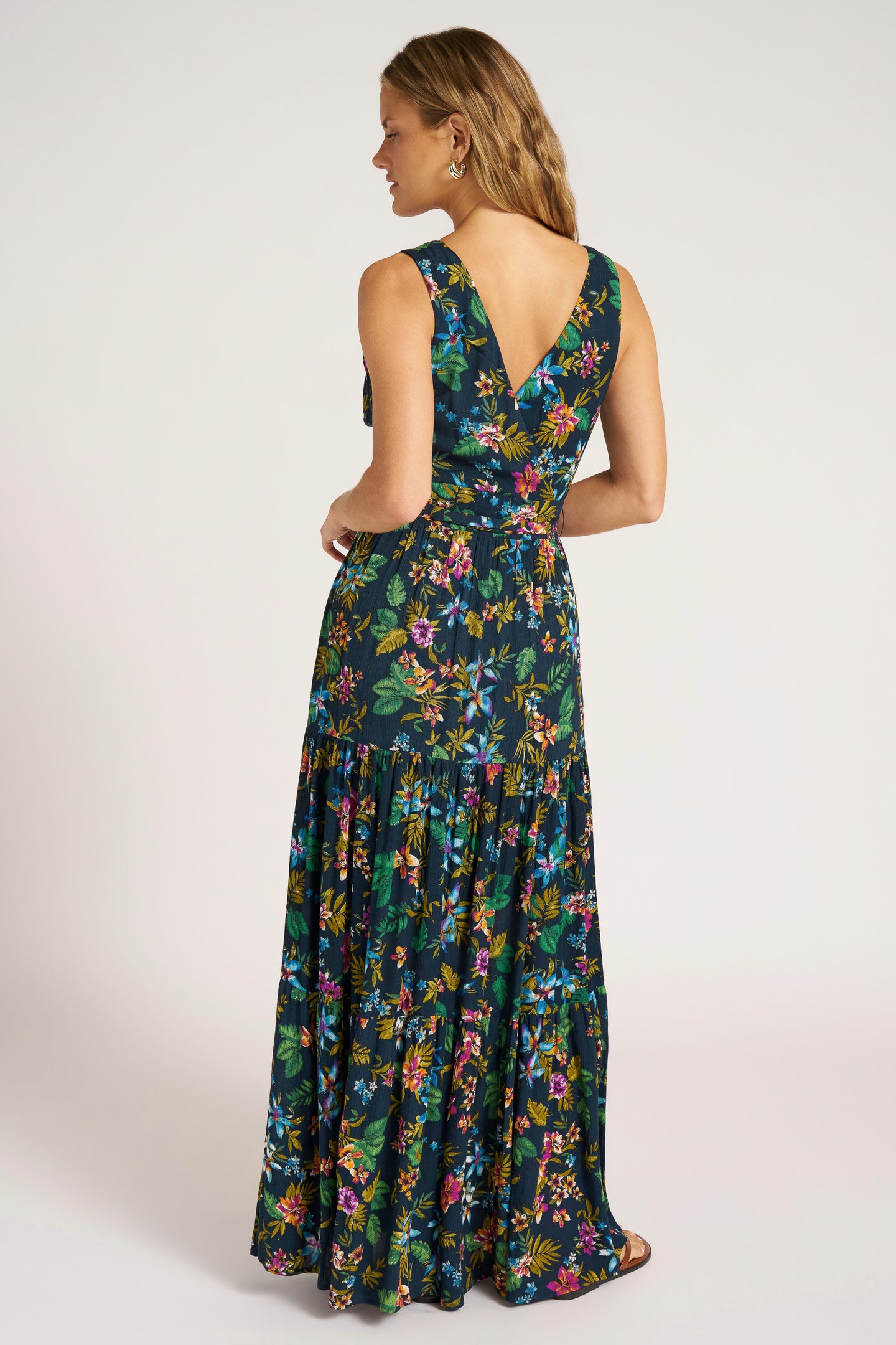 MARTINE FLORAL MAXI DRESS - INK