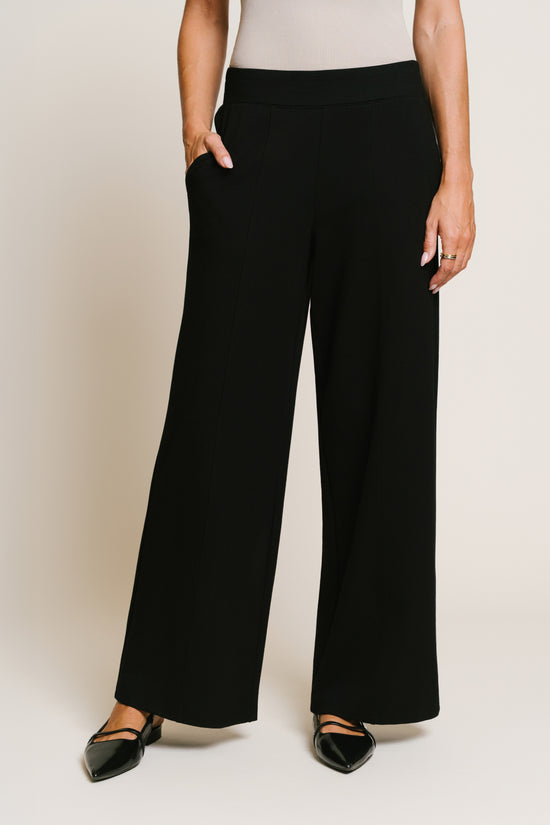 KYLIE LUXE KNIT PANT - BLACK