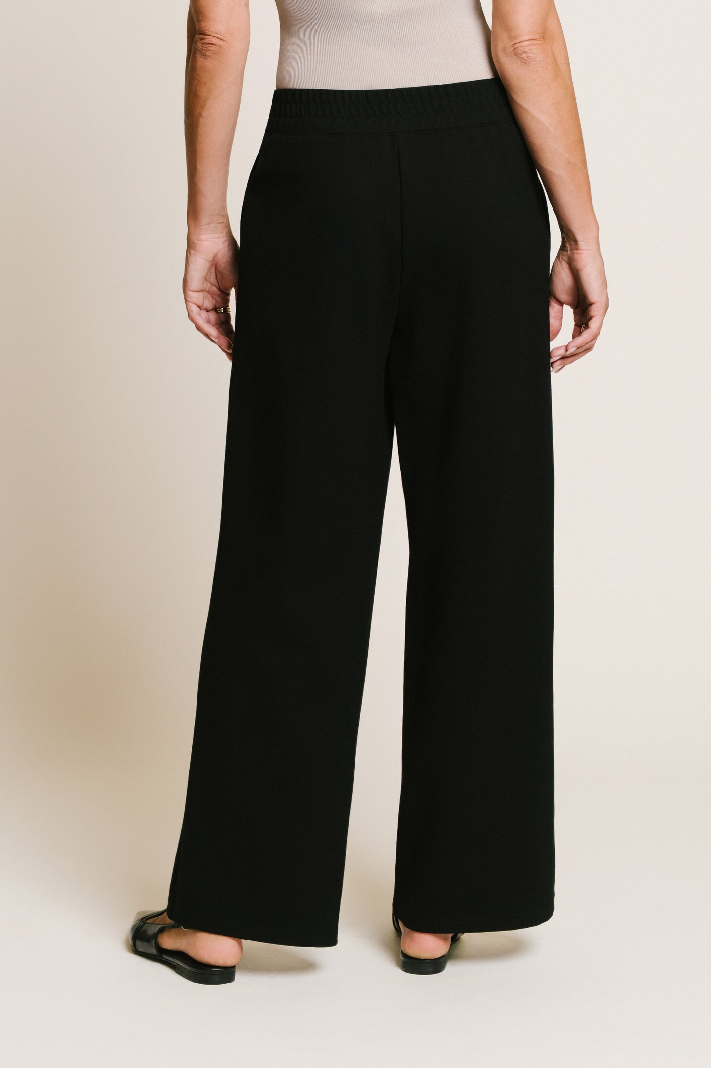 KYLIE LUXE KNIT PANT - BLACK