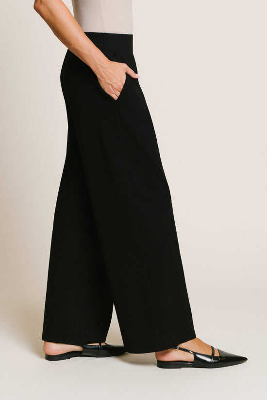 KYLIE LUXE KNIT PANT - BLACK