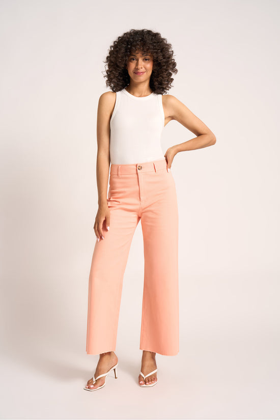 LIZZIE CROPPED PANT - MELON