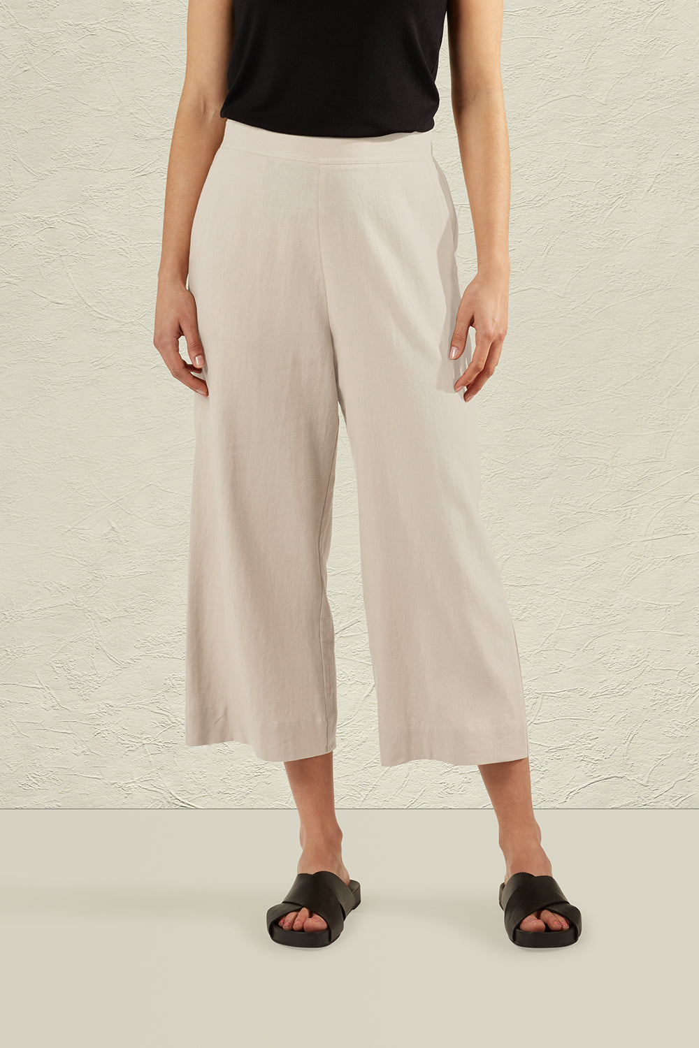 MAGNOLIA LINEN CULOTTE - NATURAL