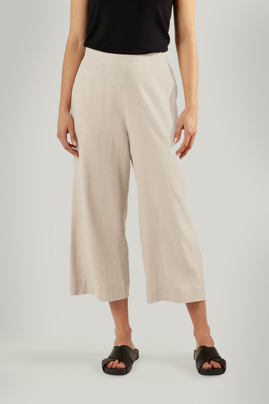 MAGNOLIA LINEN CULOTTE - NATURAL