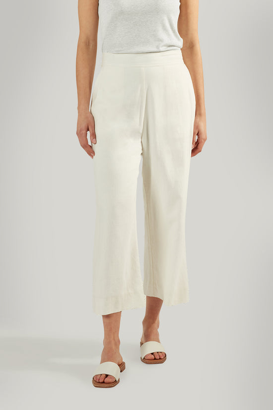 MAGNOLIA LINEN CULOTTE - VELLUM