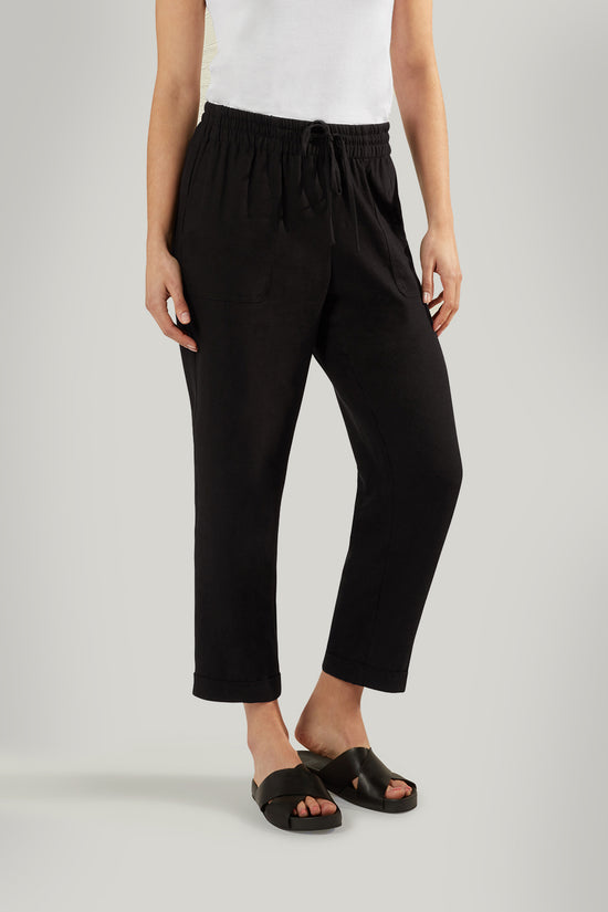 LAUREL LINEN PANT - BLACK