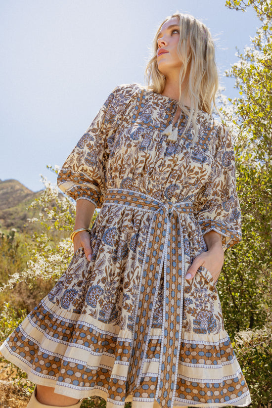 CASSIA MINI DRESS - STORM