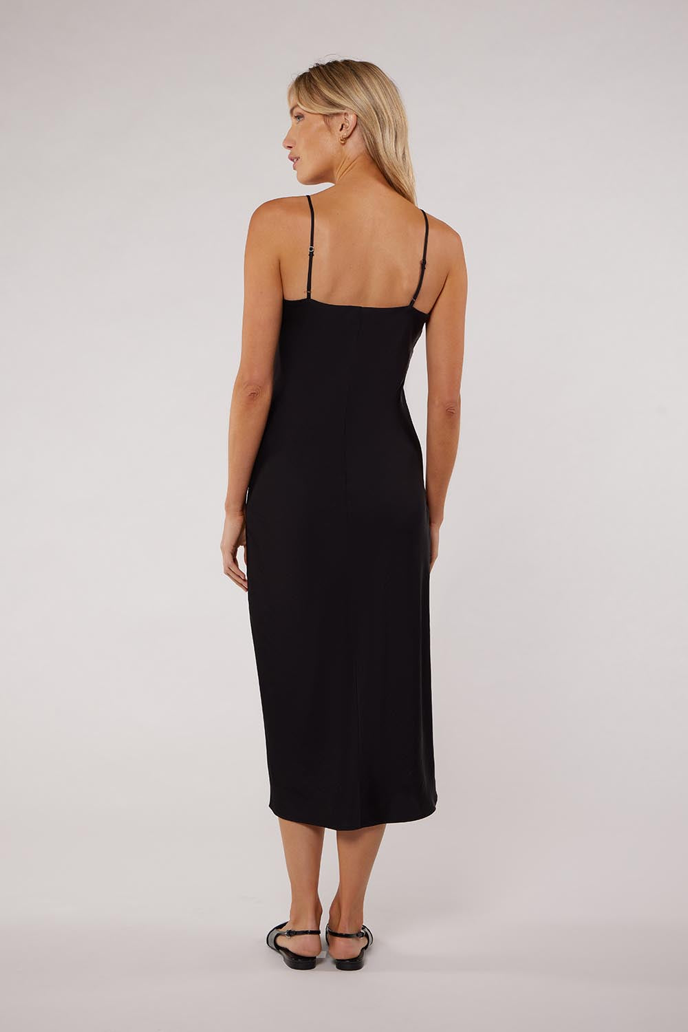 JONES SLIP DRESS - BLACK