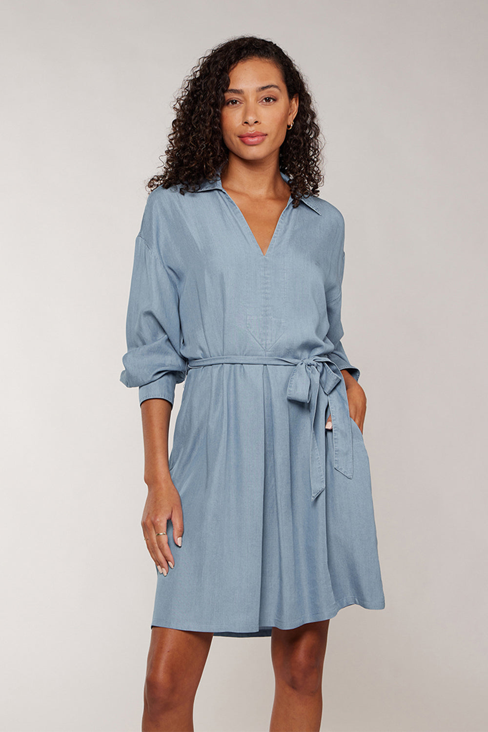 CHELSEA DRESS - CHAMBRAY