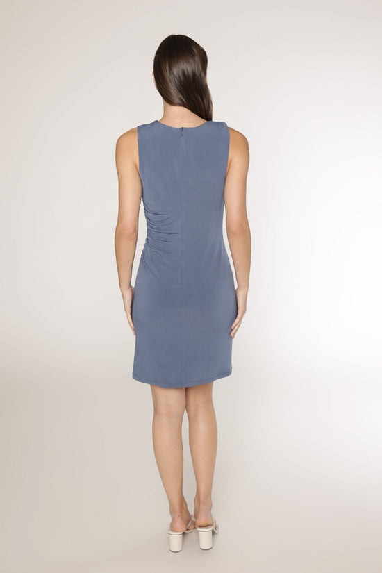 MARTINI RUCHED DRESS - SLATE