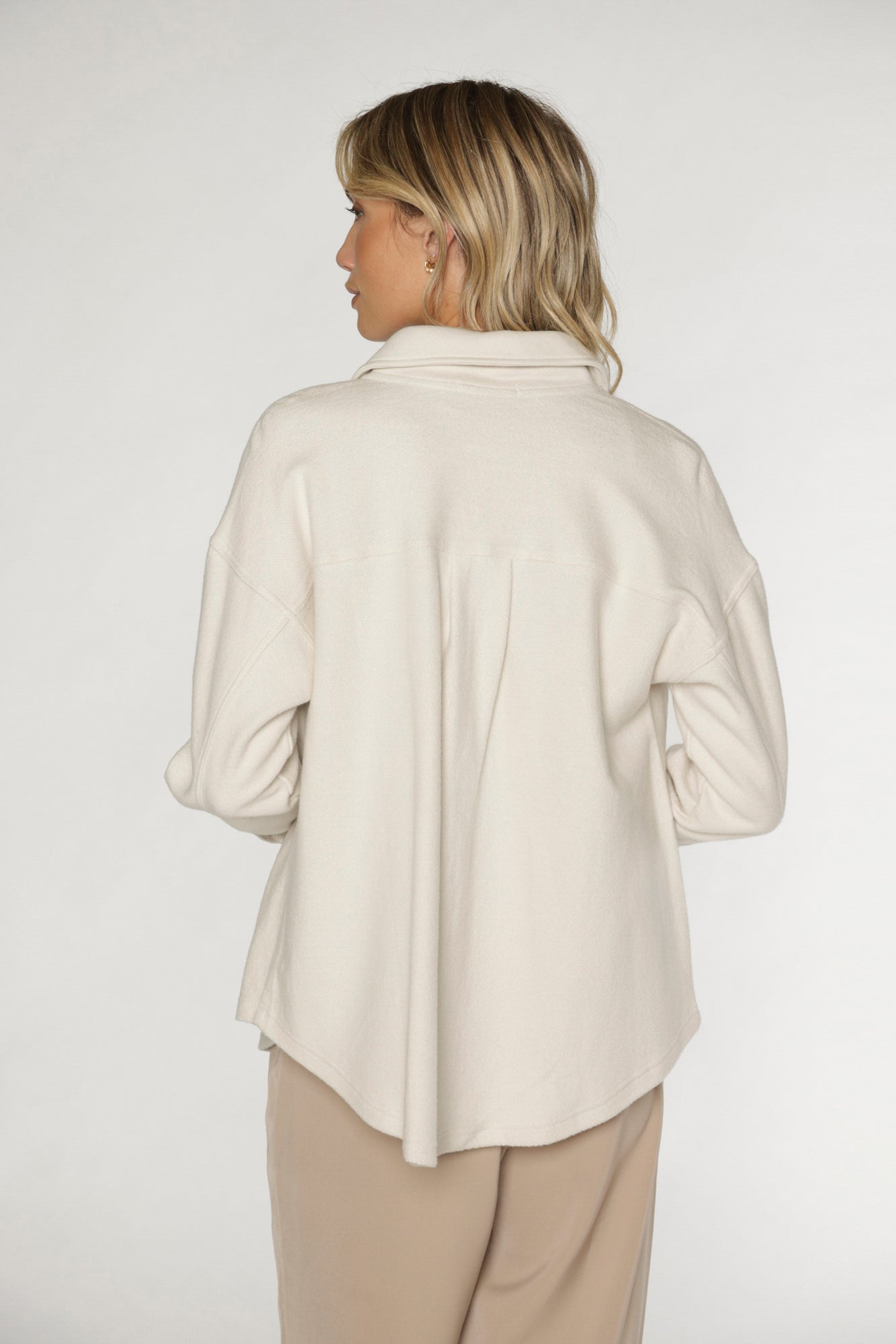 MERCER KNIT SHACKET - IVORY