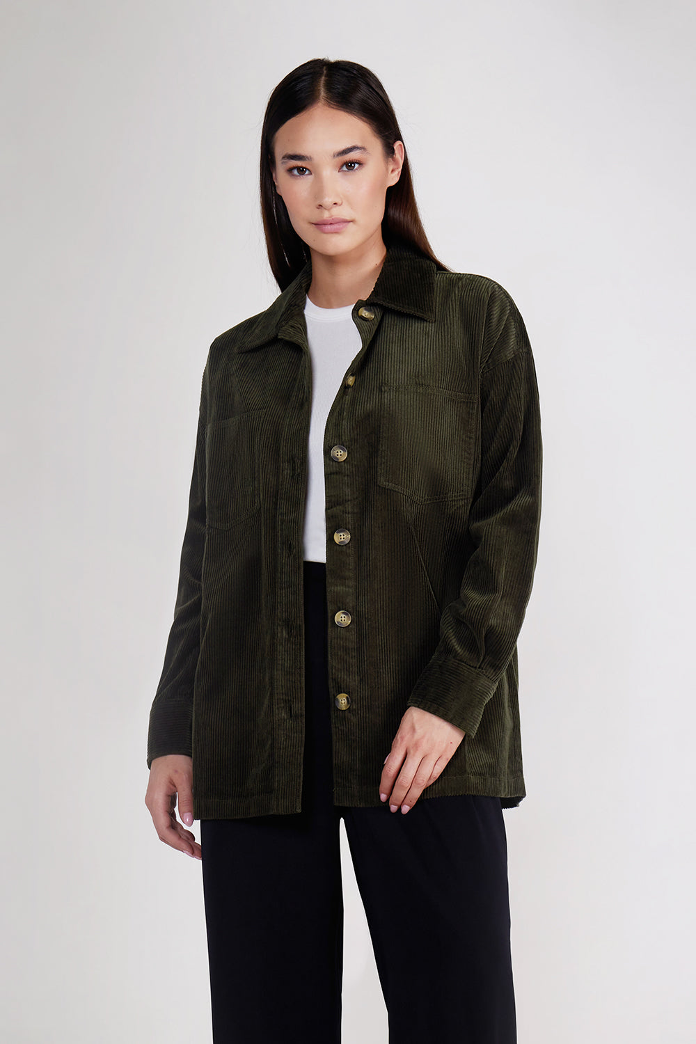 HENRY CORDUROY JACKET - OLIVE