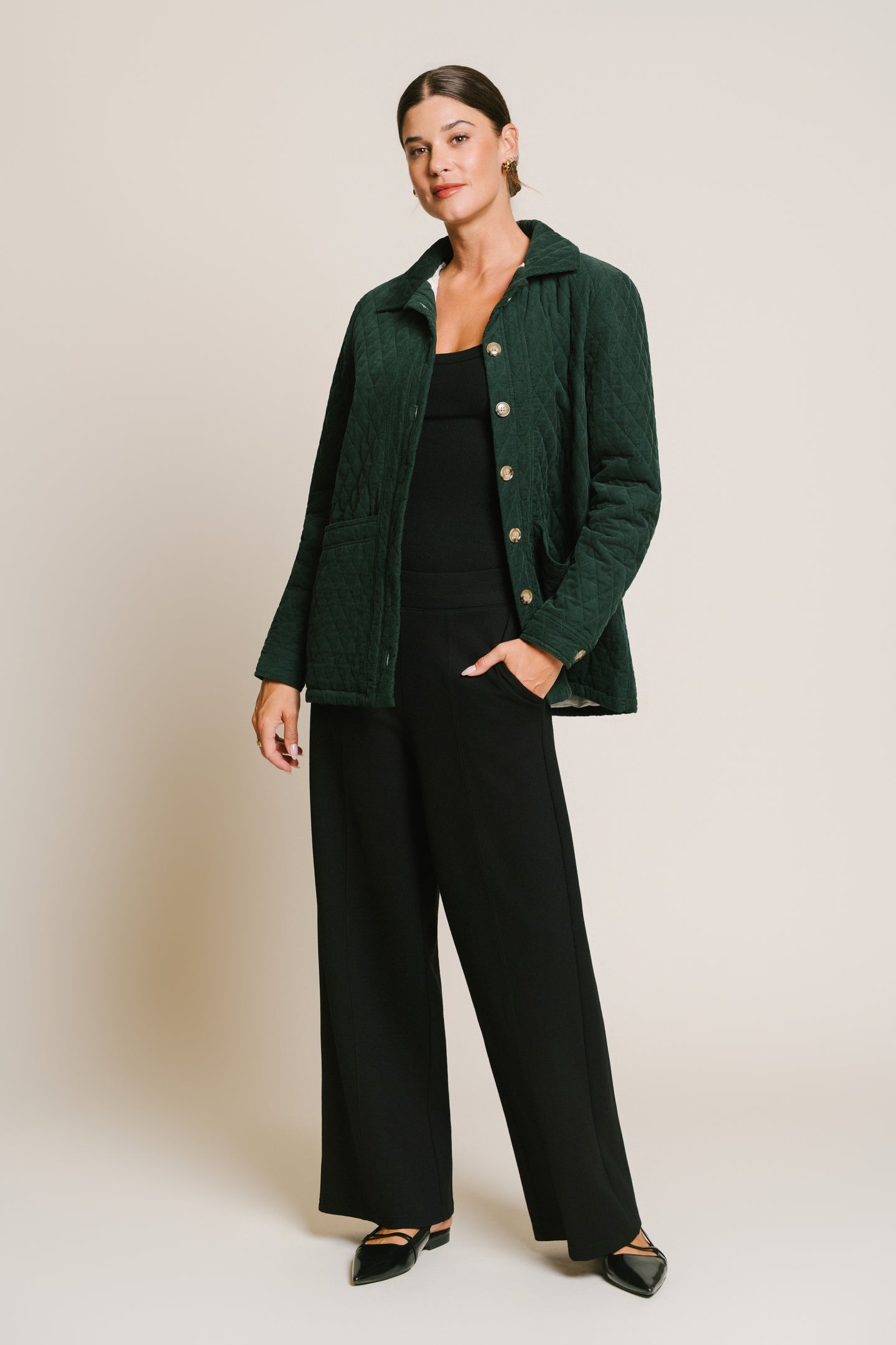 KYLIE LUXE KNIT PANT - BLACK