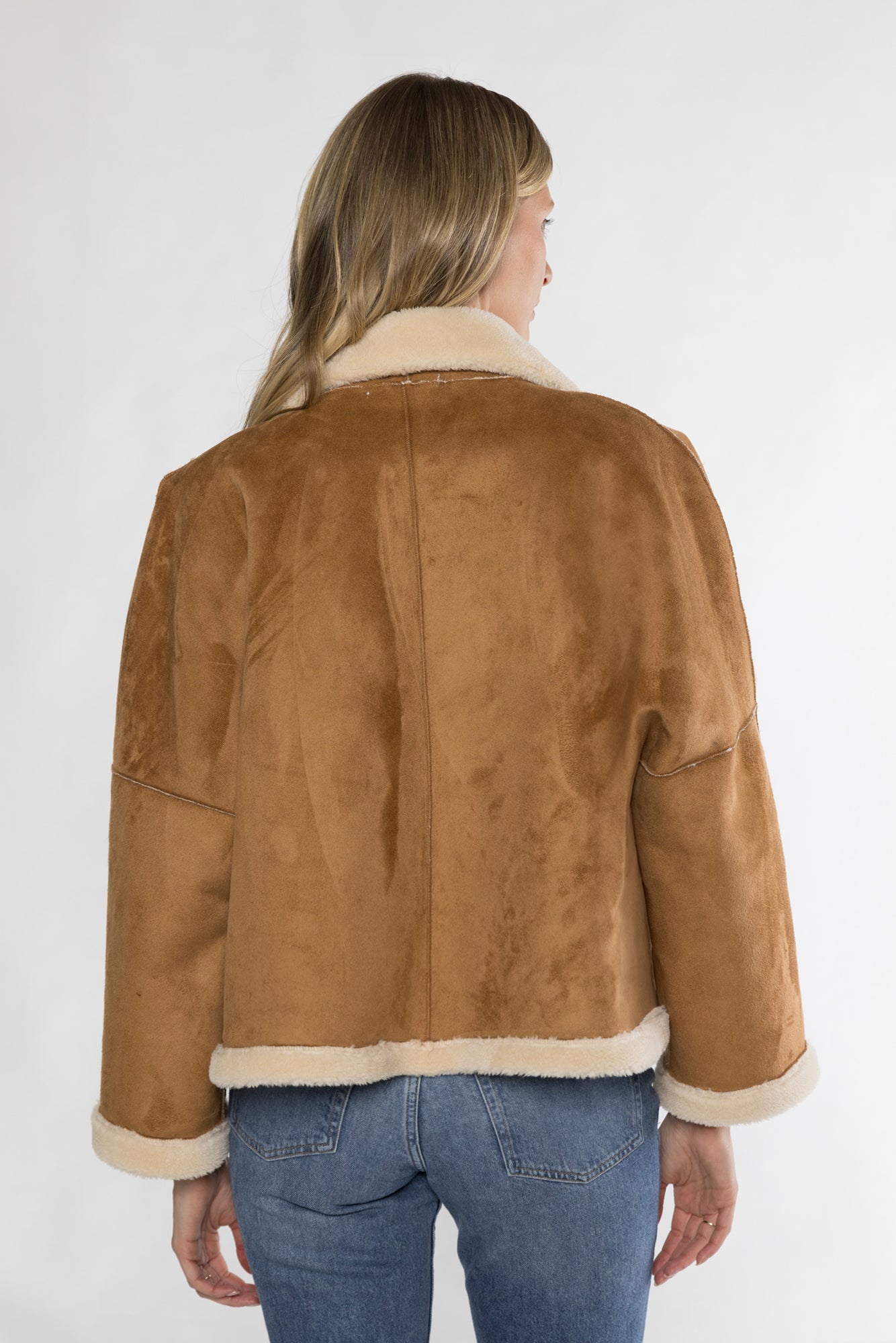 ANGEL SHERPA JACKET - CAMEL