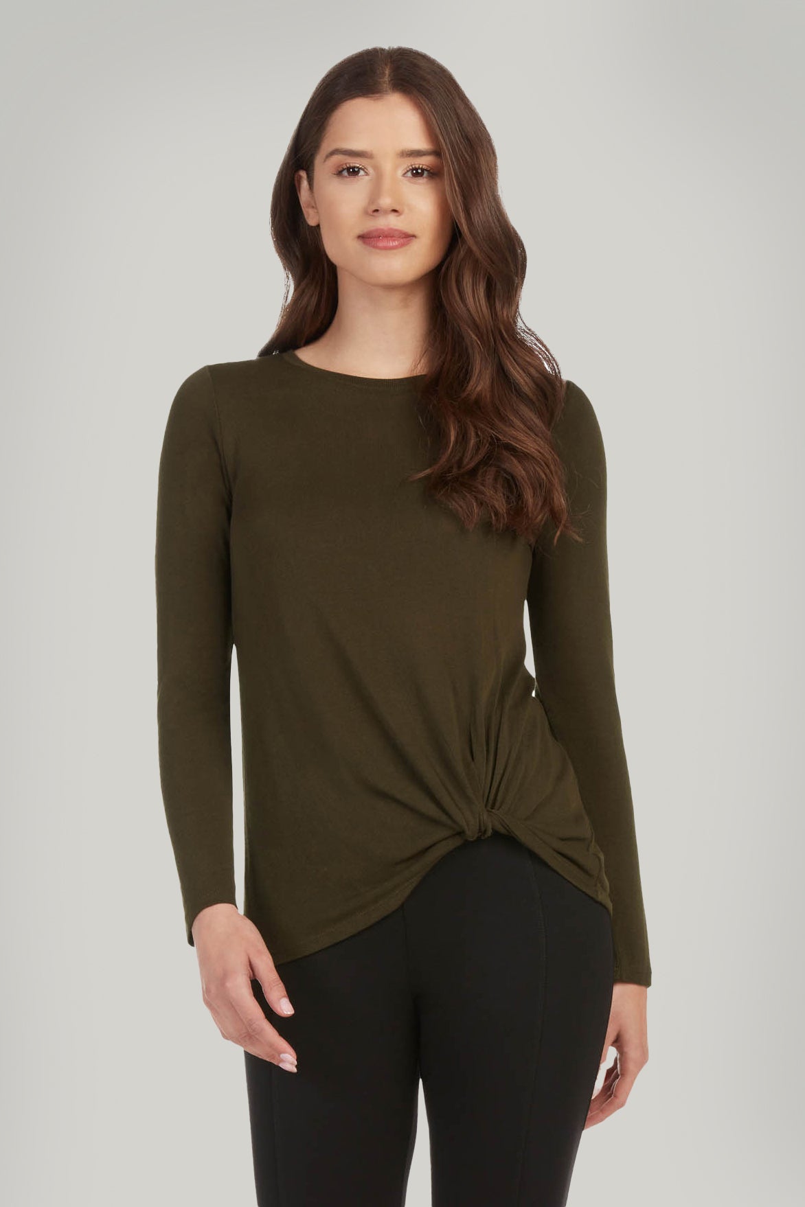 ADA LONG SLEEVE TOP - MOSS