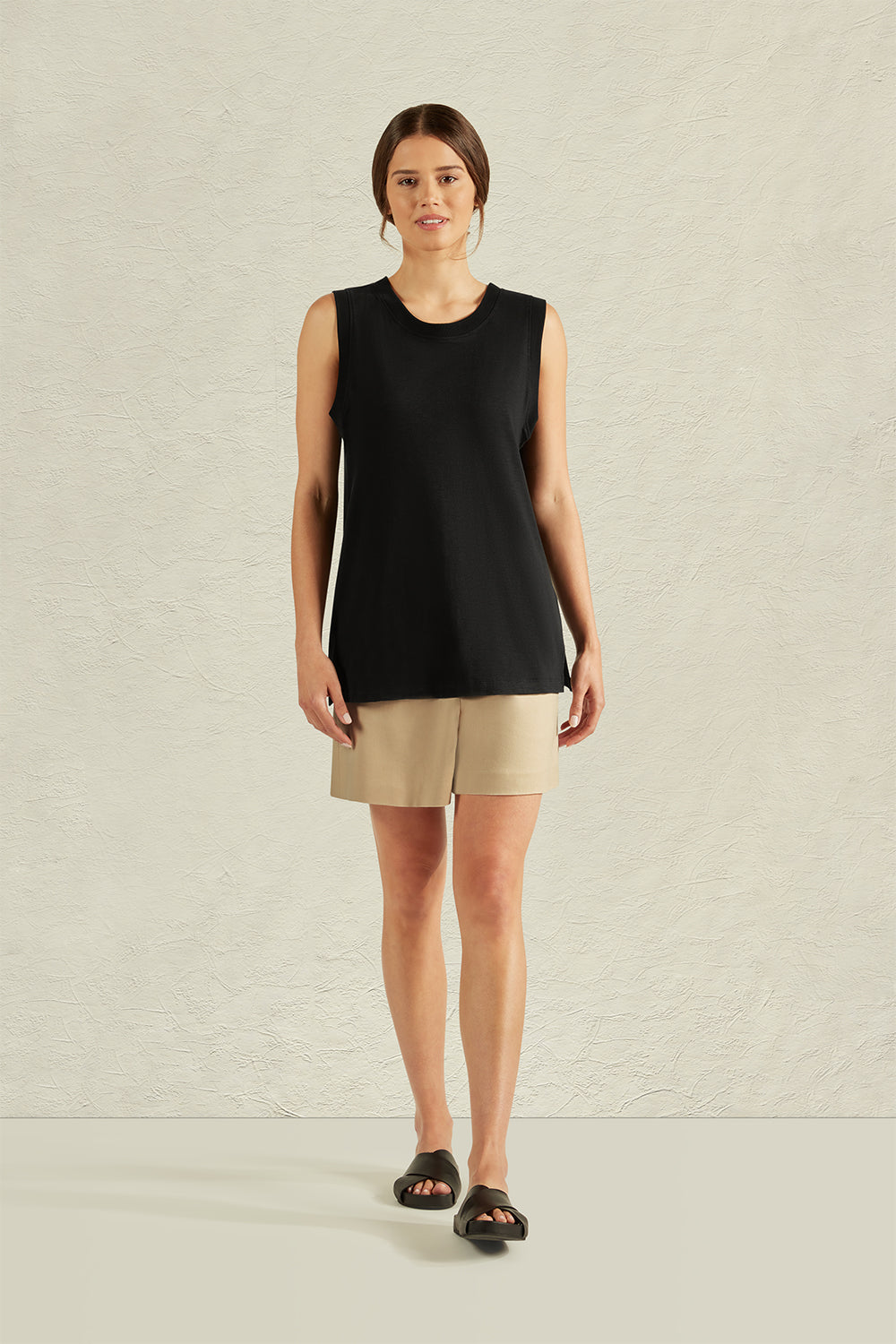 COTTON TANK - BLACK