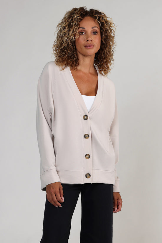 DENNY KNIT CARDIGAN - NATURAL