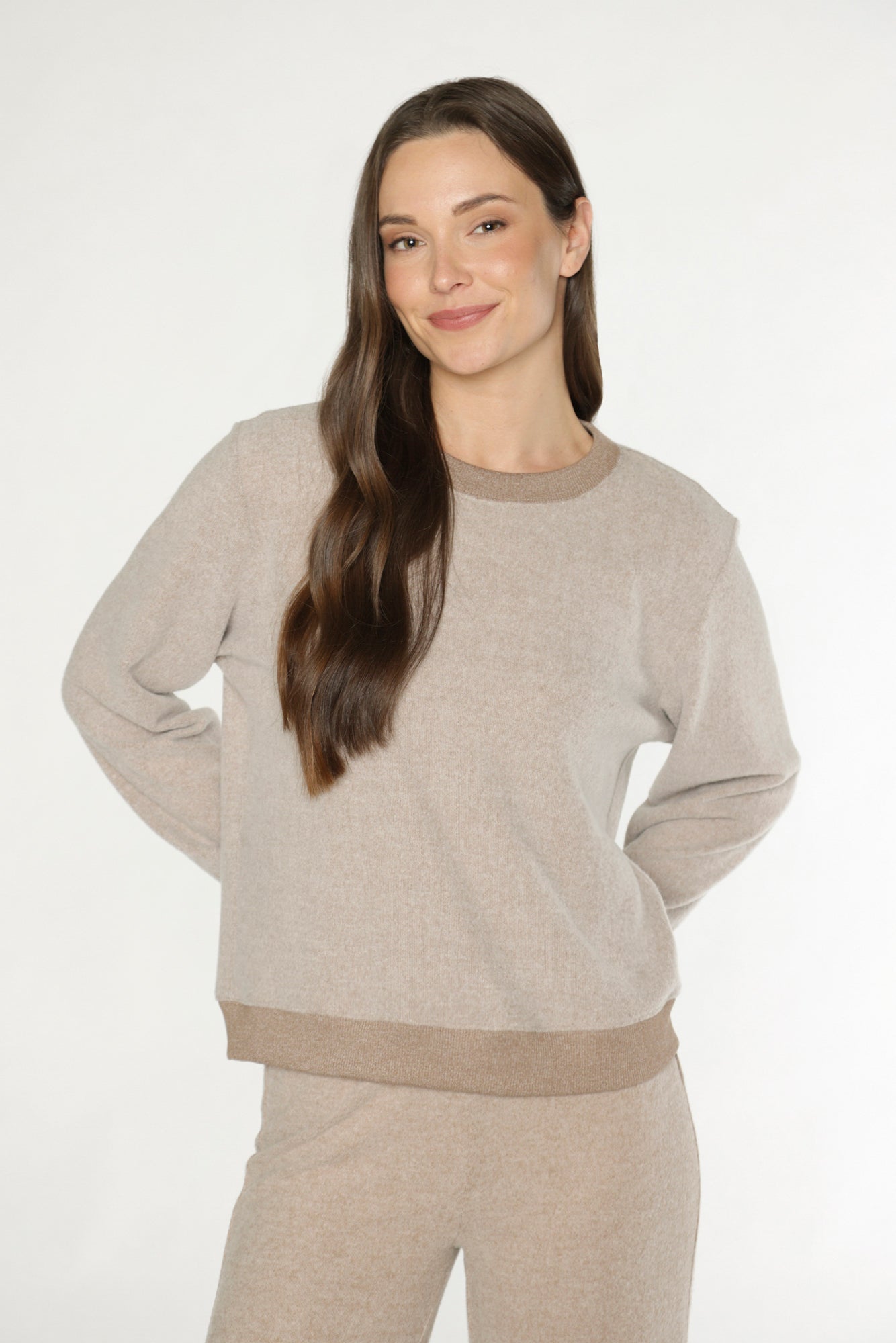 CELINE SWEATSHIRT - HEATHER TAUPE