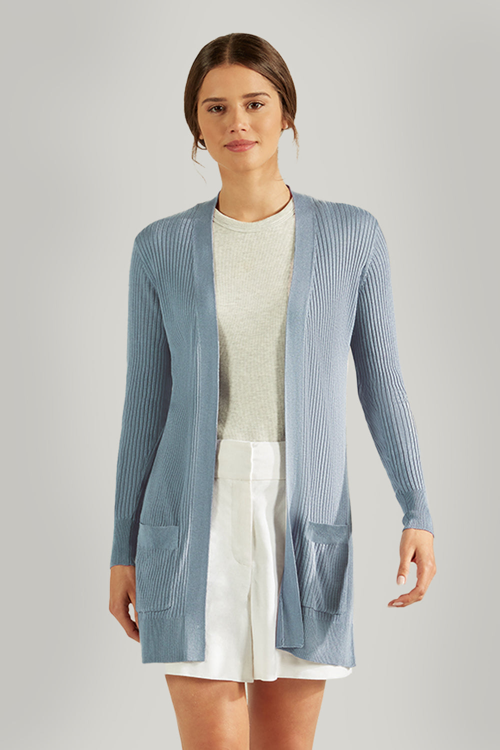 COLFAX CARDIGAN - OCEAN