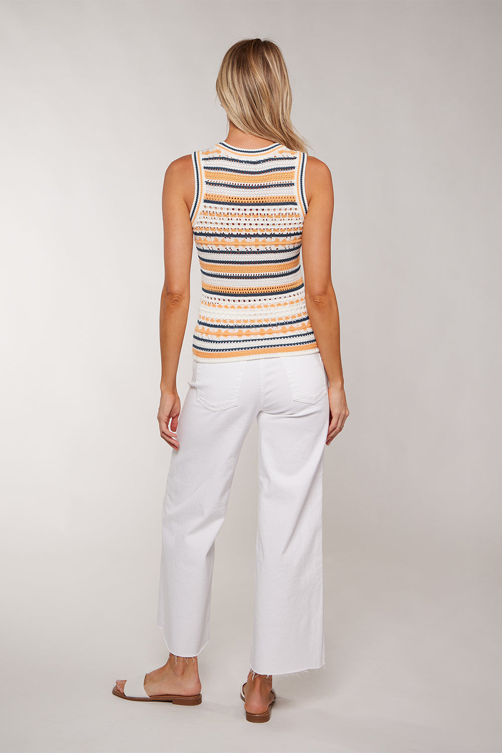 PALERMO CROCHET TOP - APRICOT