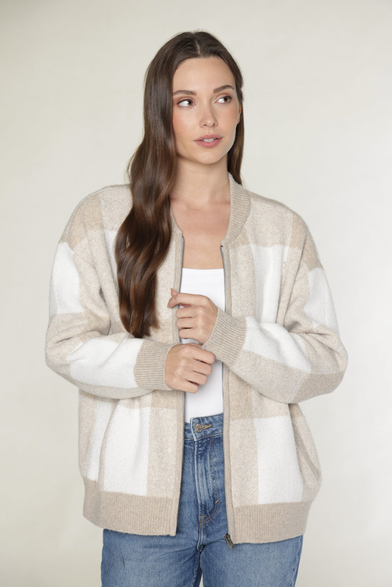 STRAT SWEATER - HEATHER TAUPE