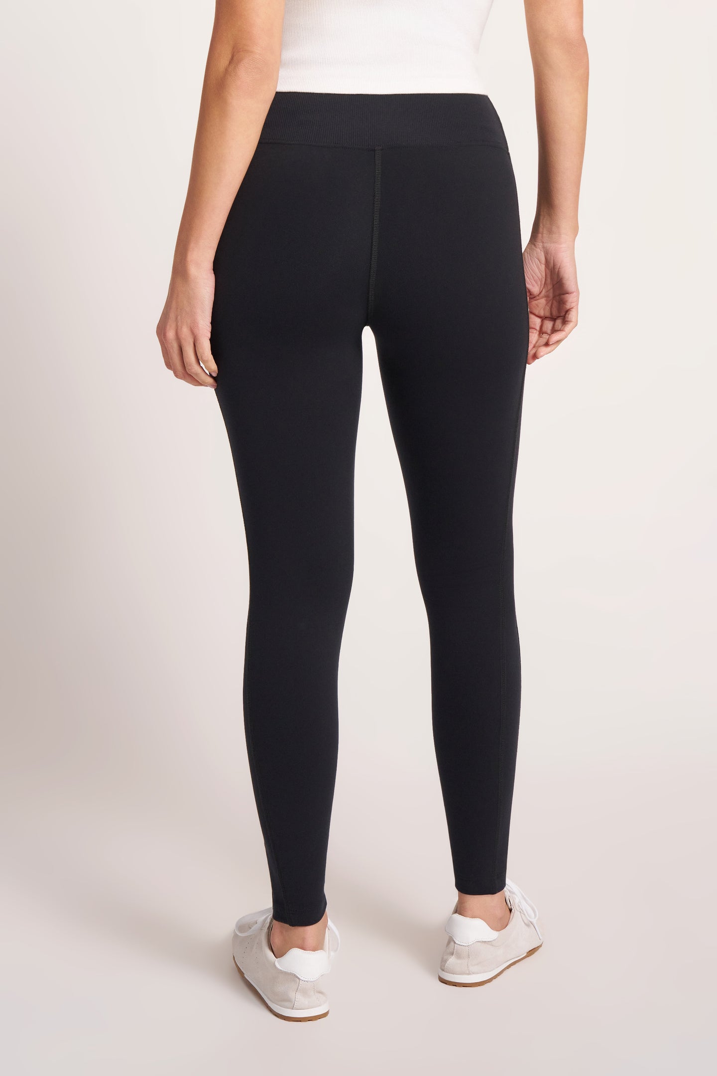 THE RIB WAIST LEVEL-UP LEGGING - BLACK
