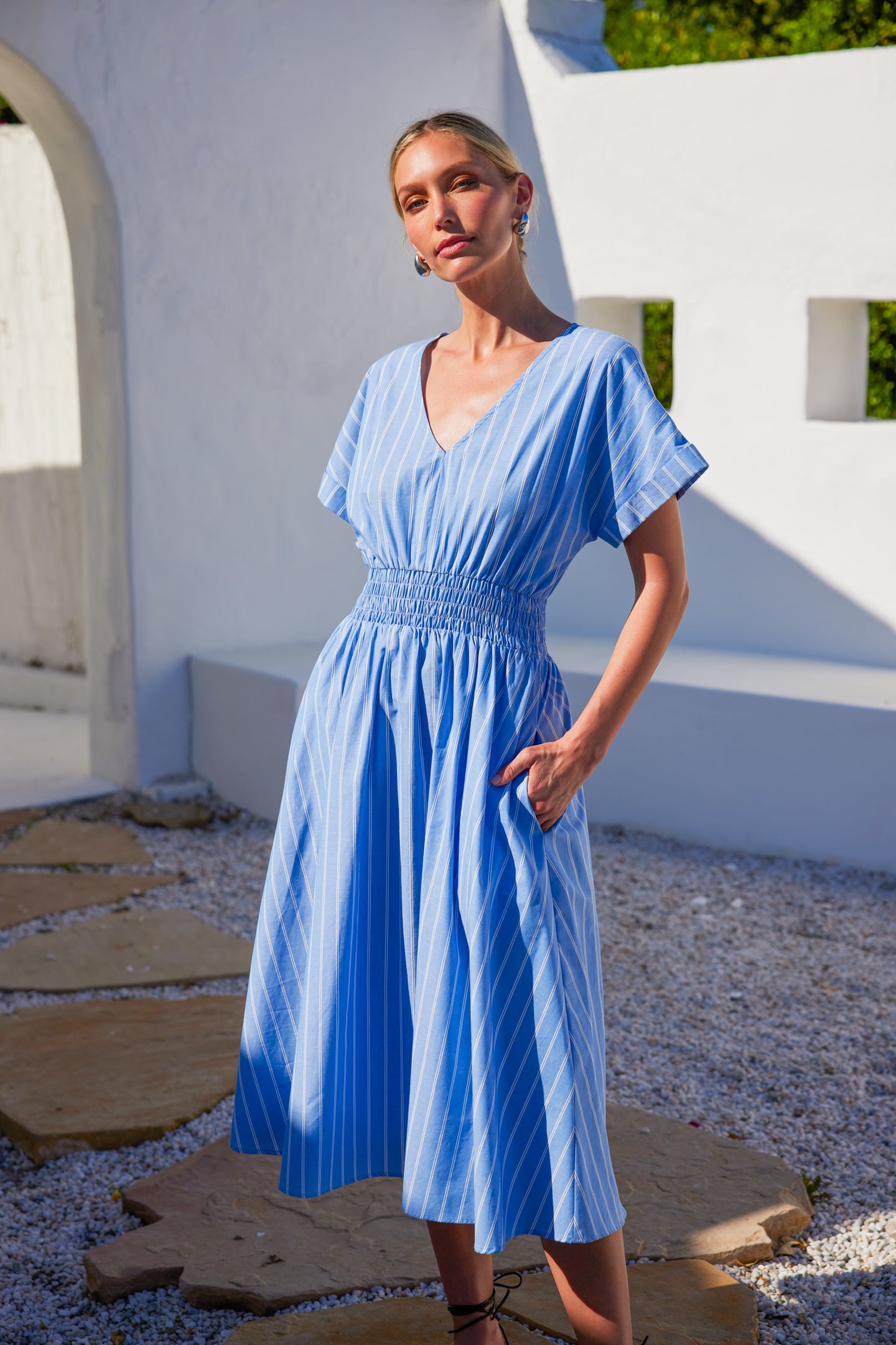 ANNALISE DRESS - FRENCH BLUE